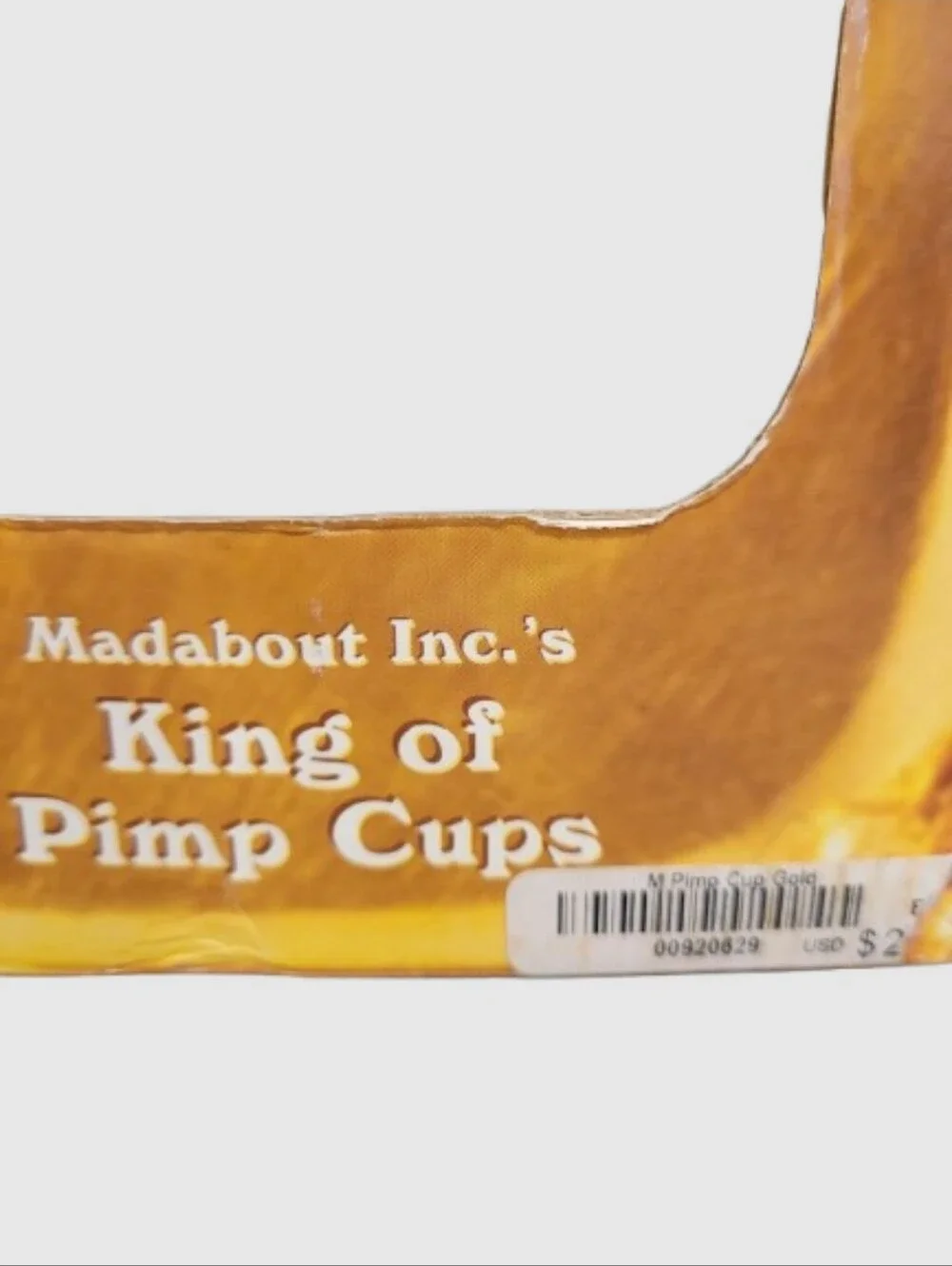 VTG Madabout King of Pimp Cups Goblet NIB 14K Gold Accent Novelty Gag Gift
